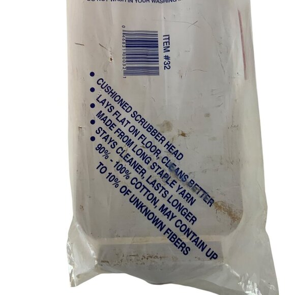 Cotton Mop Replacement Head Cushioned Scrubber JW Mfg Co Item 32 Made In USA - Picture 3 of 4